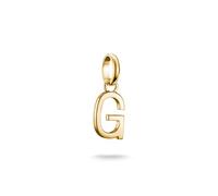 Thomas Sabo Charm Club Connect CC1213-413-39 - Ciondolo a forma di lettera G, placcato oro 18 carati, in argento 925 riciclato