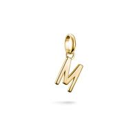 Thomas Sabo Charm Club Connect CC1219-413-39 - Ciondolo a forma di lettera M 18 carati, placcato oro riciclato 925