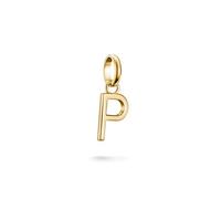 Thomas Sabo Charm Club Connect CC1222-413-39 - Ciondolo a forma di lettera P 18 carati, placcato oro riciclato 925