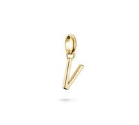 Thomas Sabo Charm Club Connect CC1228-413-39 - Ciondolo a forma di lettera V 18 carati, placcato oro riciclato 925