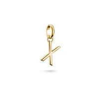 Thomas Sabo Charm Club Connect CC1230-413-39 - Ciondolo a forma di lettera X 18 carati, placcato oro riciclato 925