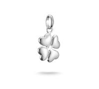 Thomas Sabo Charm Club Connect CC1236-001-21 - Ciondolo a forma di trifoglio portafortuna in argento 925 riciclato