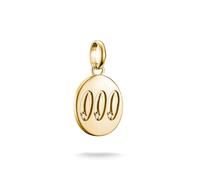 Thomas Sabo Charm Club Connect CC1257-414-14 - Ciondolo a forma di angelo 000, placcato oro 18 carati, in argento 925 riciclato
