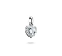 Thomas Sabo Charm Club Connect CC1278-051-14 - Ciondolo a forma di cuore con pietre in argento 925 riciclato