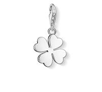 Thomas Sabo Charm Club Trifoglio Portafortuna Pendente da Donna in Argento Sterling 925 0884-001-12, Clover Silver Pendant