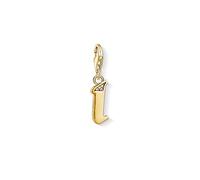 Thomas Sabo Charm Club Yellow Gold Silver Vintage I Letter Charm 1615-414-39