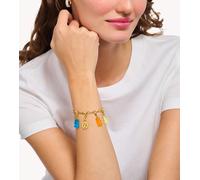 Thomas Sabo - Charm in argento sterling 925 placcato oro giallo 18 k con pendente One Size