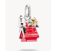 Thomas Sabo - Charm pendente a forma di Snoopy placcato oro 18K multicolore-Argento One Size