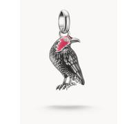 THOMAS SABO Connect CC1318-691-11 - Ciondolo a forma di corvo smaltato Wednesday in argento Sterling 925