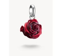 Thomas Sabo charm pendente rosa rossa blossom connect in argento, rosso, argento One Size