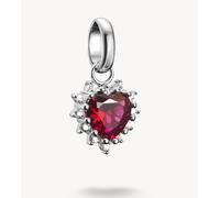 Thomas Sabo Charm Club Connect CC1279-013-10 - Ciondolo a forma di cuore rosso in argento 925 riciclato
