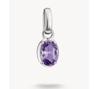 Thomas Sabo Connect Ciondolo Charm Birthstone Collection in Argento Sterling 925 Febbraio CC1330-051-13