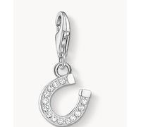 Thomas Sabo - Ciondolo a ferro di cavallo bianco e argento One Size