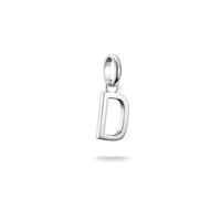 THOMAS SABO Ciondolo a forma di lettera D in argento 925 - Ciondolo senza tempo per collana e bracciale