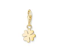 THOMAS SABO Ciondolo a forma di quadrifoglio placcato oro 18 carati 1991-413-39, misura unica, Argento sterling, Nessuna pietra preziosa