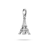 THOMAS SABO Ciondolo a forma di torre Eiffel, in argento 925 riciclato, design 3D filigranato, gioielli souvenir di Parigi, eleganti ciondoli per bracciale e collana