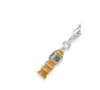 THOMAS SABO Ciondolo Charm London Big Ben in argento riciclato con zirconi bianchi