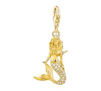THOMAS SABO - Ciondolo Charm Sirena in argento sterling 925 con placcatura in oro giallo 750 - - Accessories - Donna - Giallo - ONE SIZE