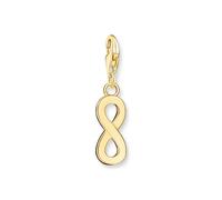THOMAS SABO Ciondolo da donna a forma di Torre Eiffel Parigi, a forma di cuore, in argento Sterling 925, 0904-415-12, misura unica, Argento Sterling 925, placcato oro giallo 750, non disponibile