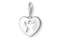 Thomas Sabo Ciondolo da Donna, Argento 925, Angel Logo heart Charm