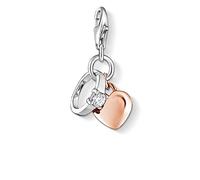 Thomas Sabo Ciondolo da Donna, Argento 925, Charm pendant "ring/heart"