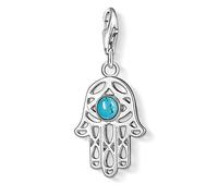 Thomas Sabo Ciondolo da Donna, Argento 925, Fatima's Hand Turquoise Charm