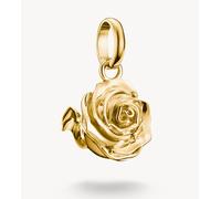 Thomas Sabo - Ciondolo placcato oro con pendente a forma di rosa dorato One Size