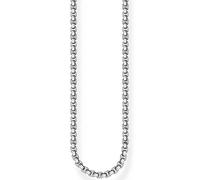 Thomas Sabo - Collana a catena veneziana tonalità argento e nero 45 cm