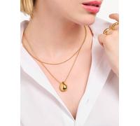 Thomas Sabo - Collana a goccia in argento sterling e placcatura in oro giallo 18K 50 cm