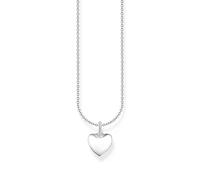 THOMAS SABO Collana con ciondolo a forma di cuore in argento Sterling 925 KE2234-001-21, misura unica, Argento sterling, Nessuna pietra preziosa