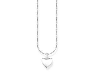 THOMAS SABO Collana con ciondolo a forma di cuore in argento Sterling 925 KE2234-001-21, misura unica, Argento sterling, Nessuna pietra preziosa