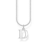 Thomas Sabo Collana con lettera D in argento sterling 925, Argento, KE2013-001-21