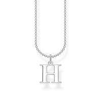 Thomas Sabo Collana con lettera H in argento sterling 925, Argento, KE2017-001-21