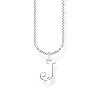 Thomas Sabo Collana con lettera J in argento sterling 925, Argento, KE2019-001-21