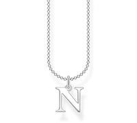 Thomas Sabo Collana con lettera N in argento sterling 925, Argento, KE2023-001-21