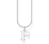 Thomas Sabo Collana con lettera P in argento sterling 925, Argento, KE2025-001-21