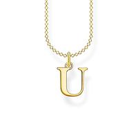 Thomas Sabo Collana con lettera U, argento dorato, Oro giallo, KE2030-413-39