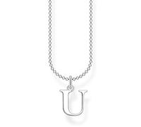 Thomas Sabo Collana con lettera U in argento sterling 925, Argento, KE2030-001-21