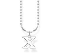 Thomas Sabo Collana con lettera X in argento sterling 925, Argento, KE2033-001-21