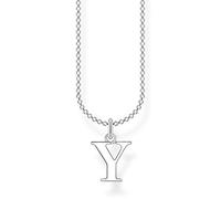 Thomas Sabo Collana con lettera Y in argento sterling 925, Argento, KE2034-001-21
