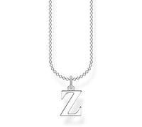 Thomas Sabo Collana con lettera Z in argento sterling 925, Argento, KE2035-001-21