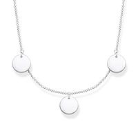 THOMAS SABO Collana da donna a tre monete, in argento Sterling 925, KE1959-001-21-L45v, 38-45 cm, Argento sterling, Non Applicabile