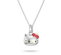 Thomas Sabo Hello Kitty collana con fiocco rosso in argento, nero, rosso, giallo 45 cm