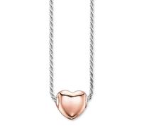 THOMAS SABO - Collana da donna con ciondolo- Cuore rosa in argento sterling 925 - Kt0052-415-12-L45 - - Accessories - Donna - Grigio - ONE SIZE