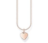 Thomas Sabo Collana da donna cuore oro rosa argento 925, lunghezza 36-38 cm