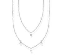 Thomas Sabo Collana da Donna in Argento 925 con Pietra di colore 32017863, 40,00-45,00 cm, Argento Sterling