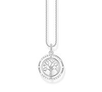 THOMAS SABO Collana da donna in argento 925 con zirconi 32020621, 45 cm, Argento, Nessuna pietra preziosa