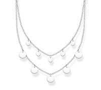 THOMAS SABO Collana da donna in argento sterling 925, con monete, lunghezza 40-45 cm