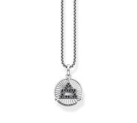 THOMAS SABO Collana da uomo Elements of Nature in argento Sterling 925, lunghezza 50 cm, KE2149-643-11-L50V, 50 cm, Argento sterling, Zirconia cubica