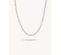 Thomas Sabo collana di perle in argento, bianco 45 cm